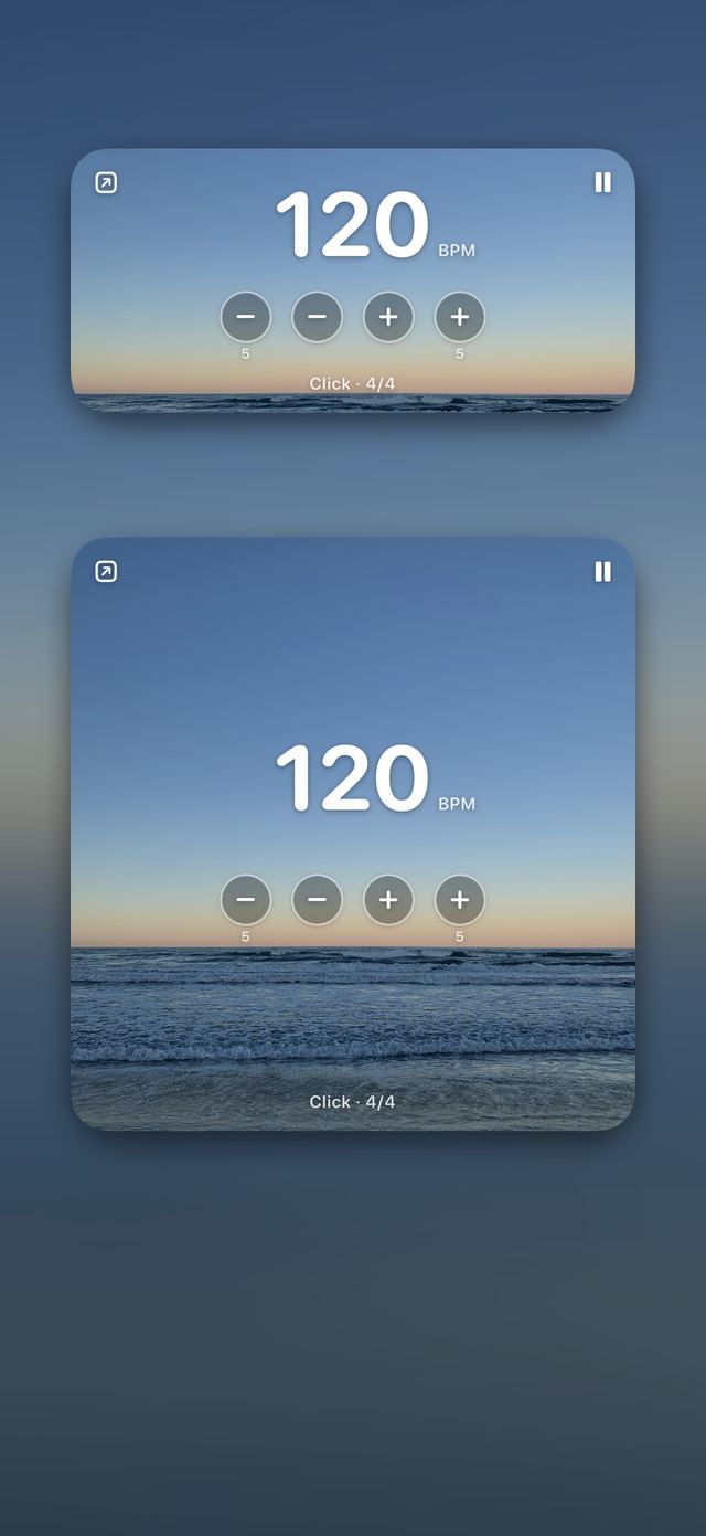 Per Widget schnell im Zugriff.